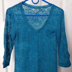Guess Long Sleeve Sheer Shirt